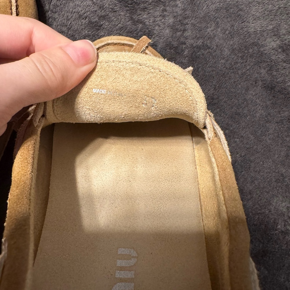 Miu Miu tan suede loafers/ boat shoes - Picture 4 of 7